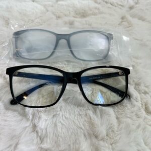 Blue Light Glasses 2 Pairs with bag and Cleaning Cloth